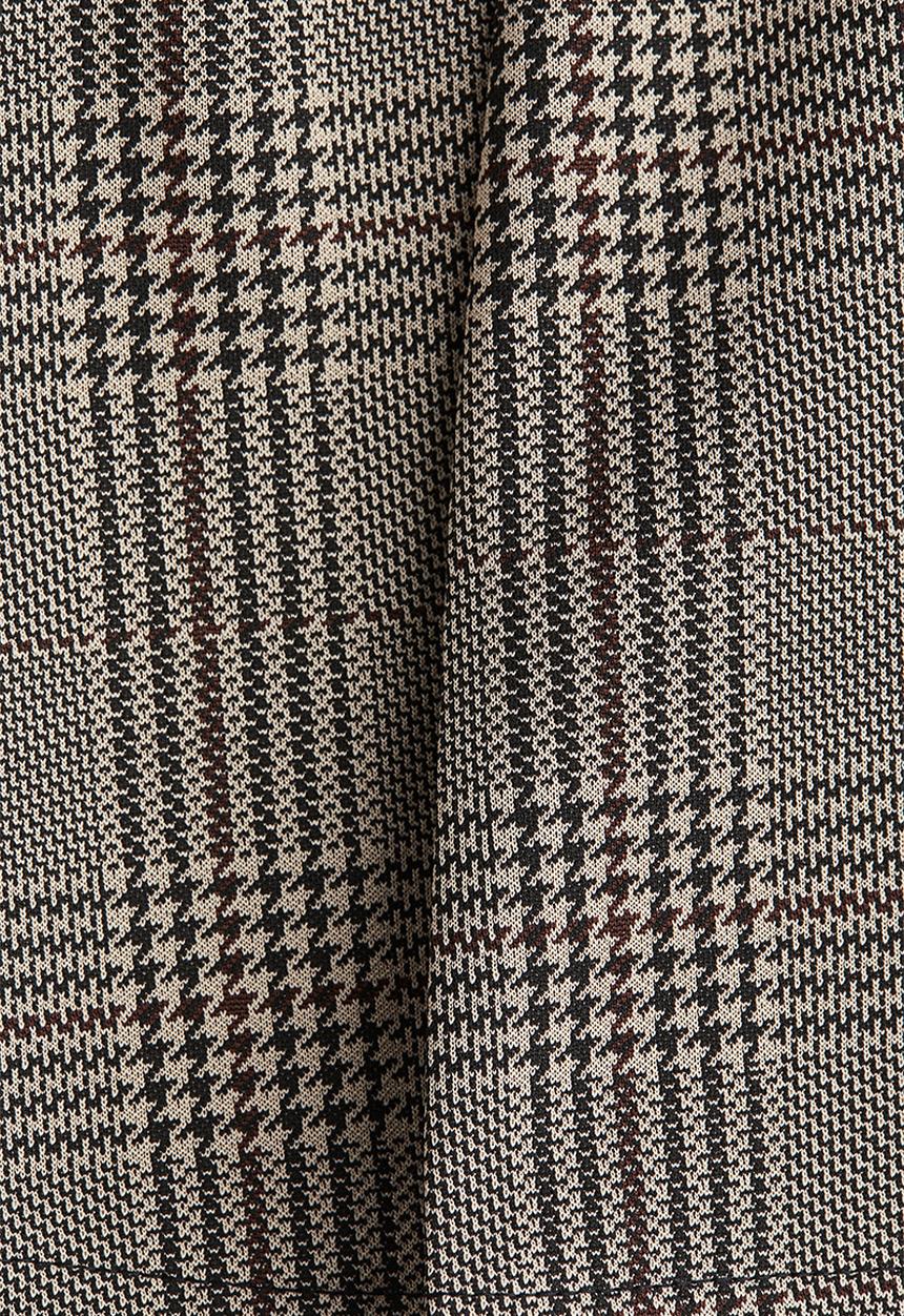 H&M - Waisted top - dark brown/checked