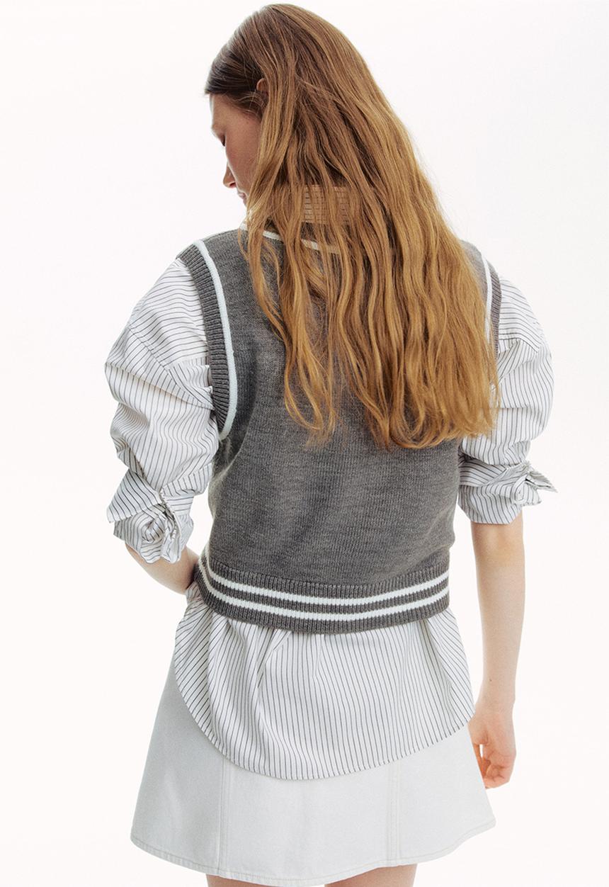 H&M - Sweater vest - grey 