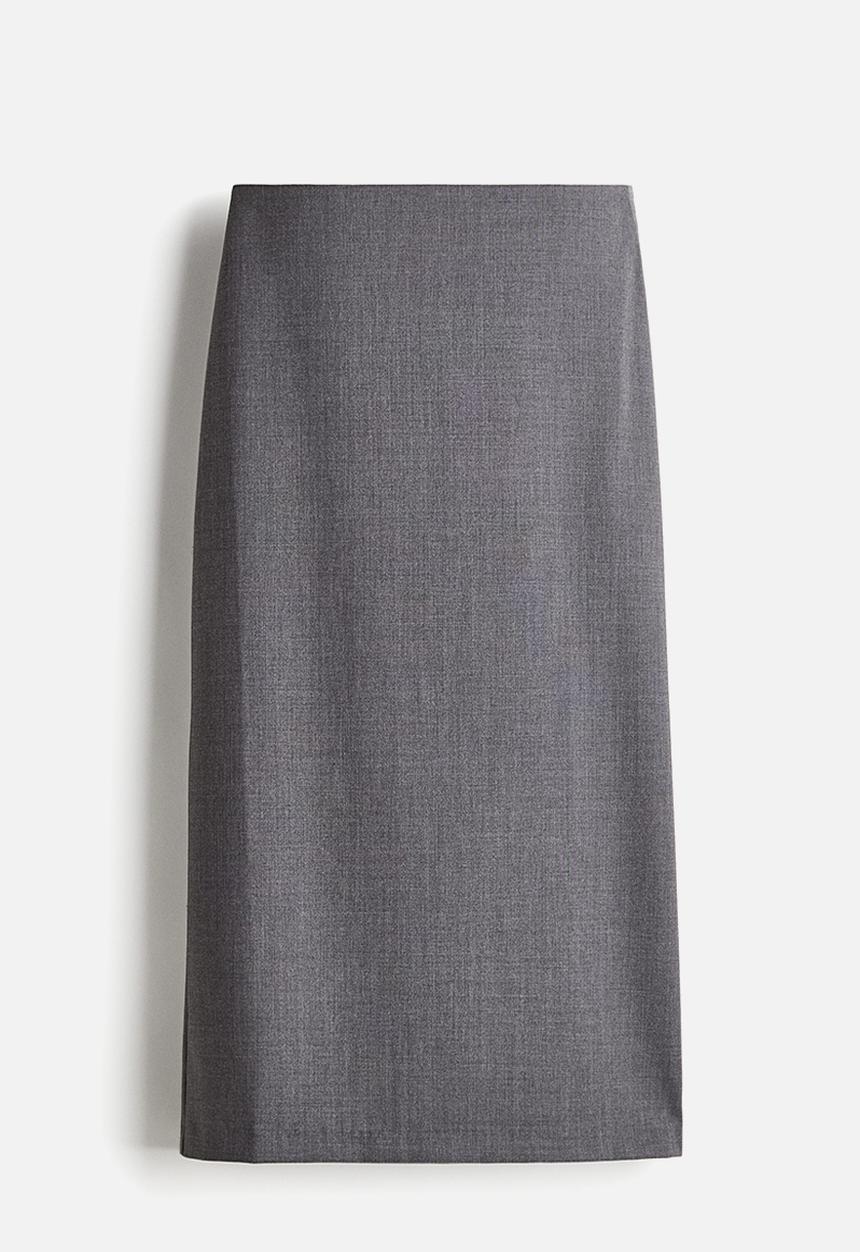 H&M - Pencil skirt - grey marl