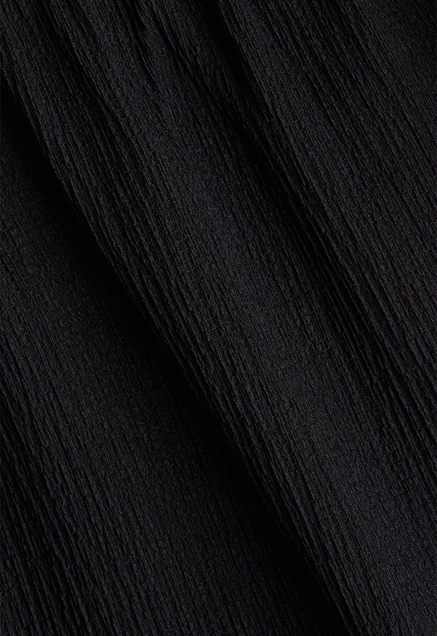 H&M - Crinkled top - black