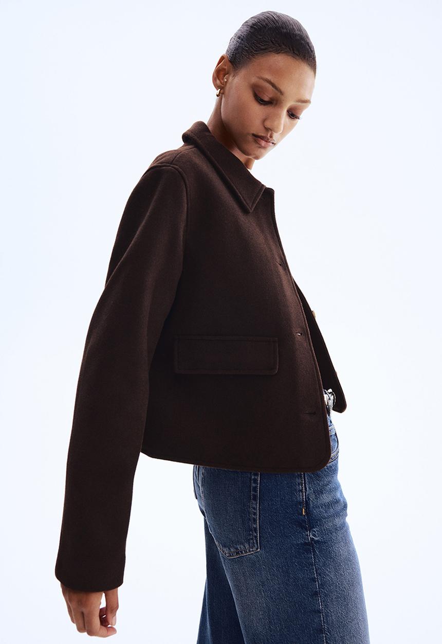 H&M - Collared jacket - dark brown