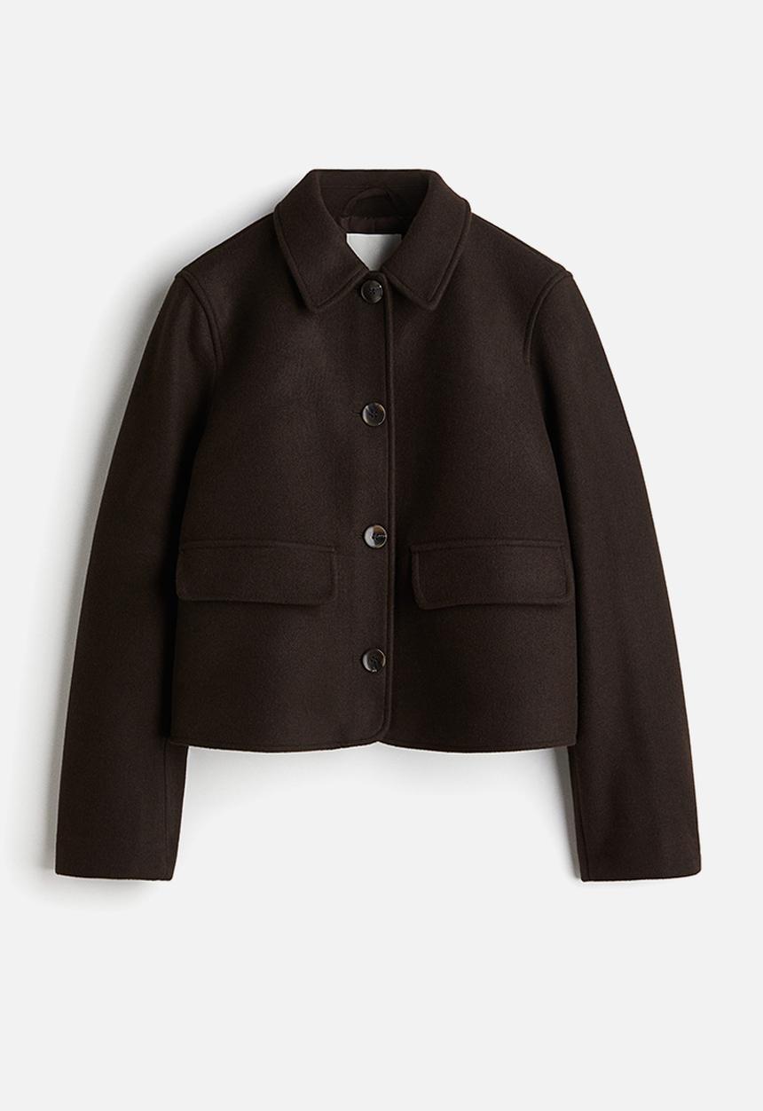H&M - Collared jacket - dark brown
