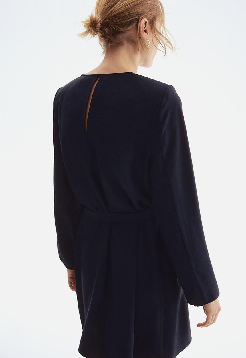 H&M - Tie-belt dress - blue