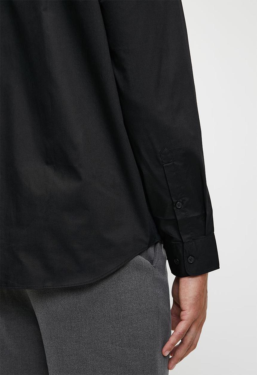 H&M - Regular fit easy-iron shirt - black