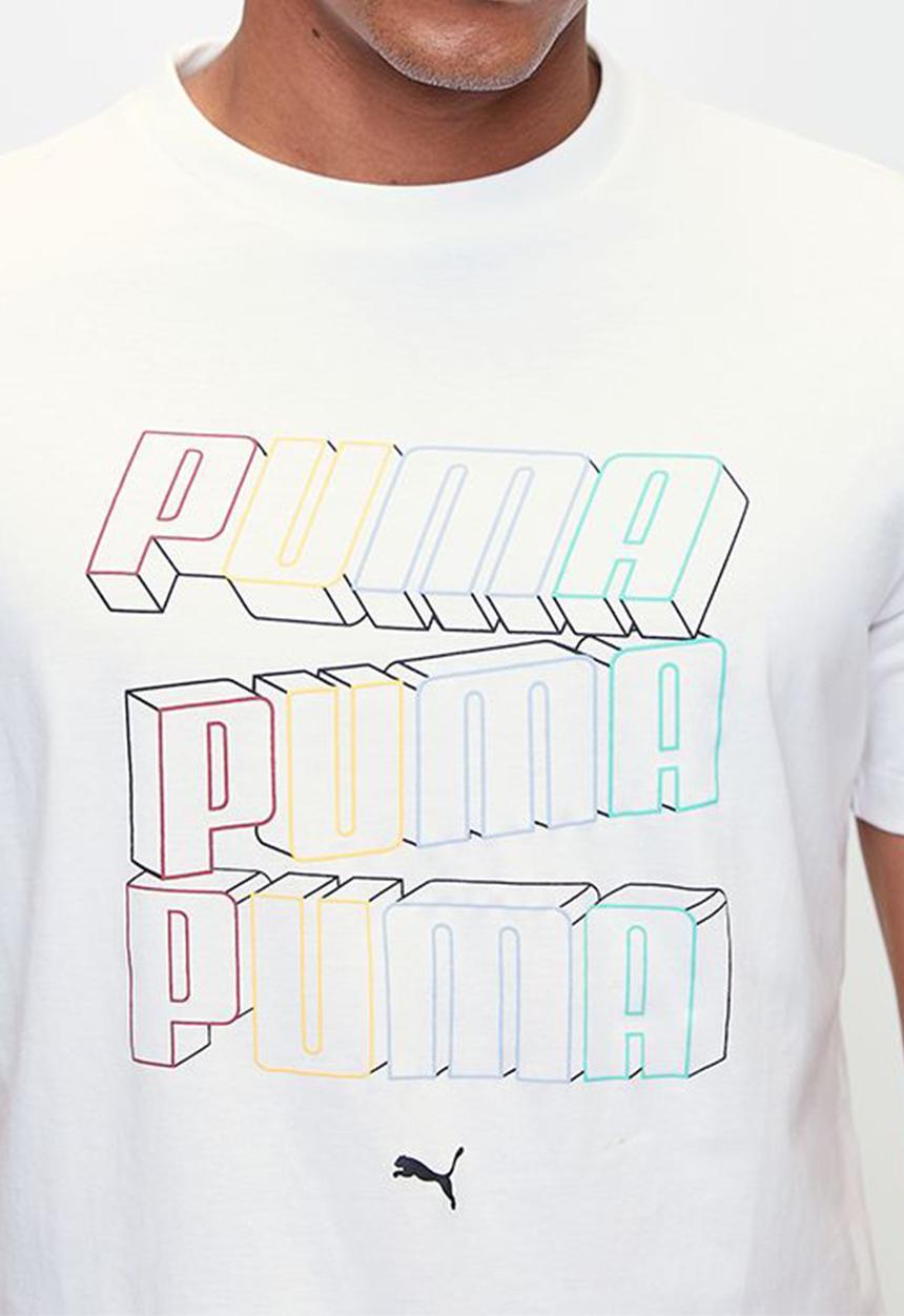 PUMA - Ess logo lab hog tee m - puma white