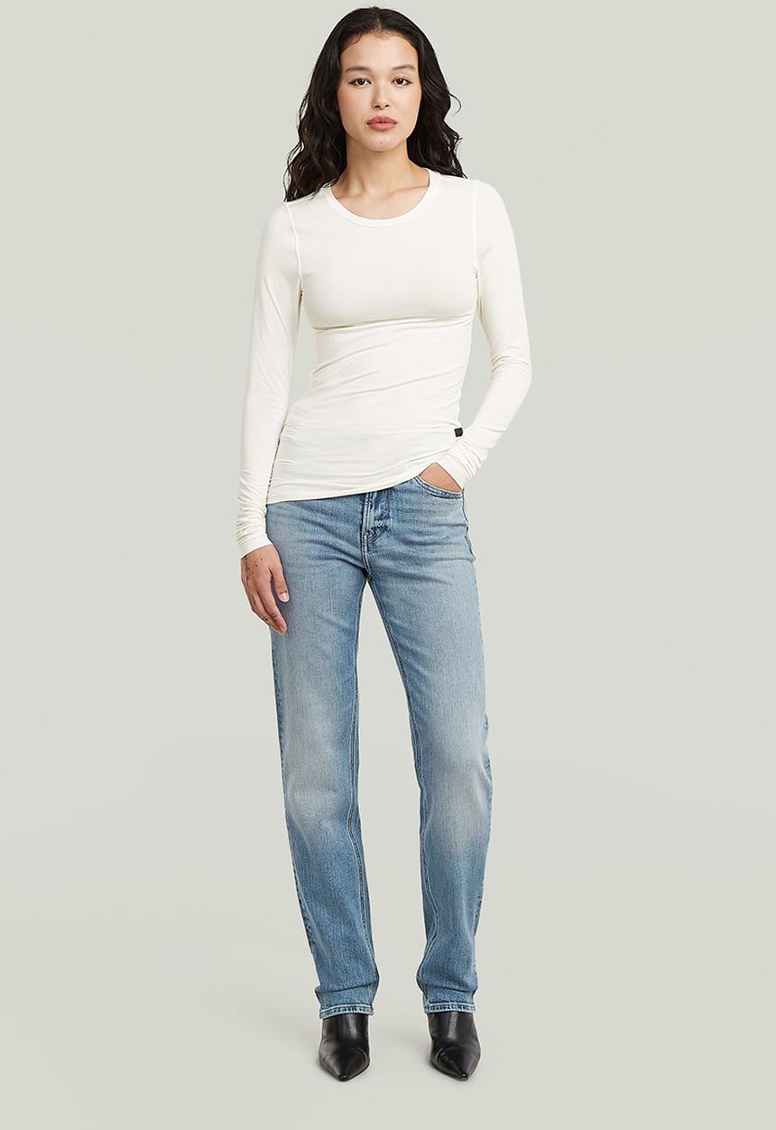 G-STAR - 2nd skin r t long sleeve wmn - Milk