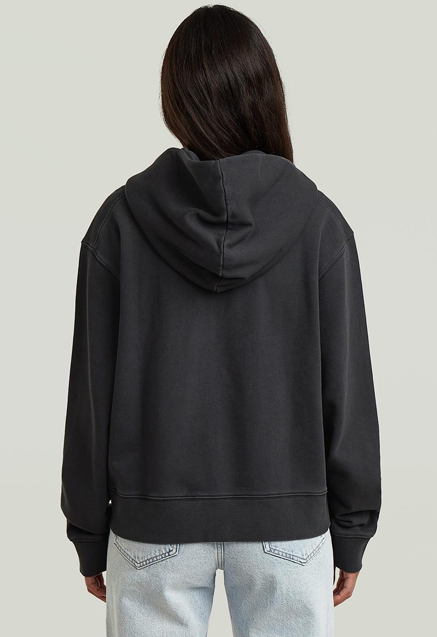 G-STAR - Washed hdd zip relaxed sw wmn - Dk black gd