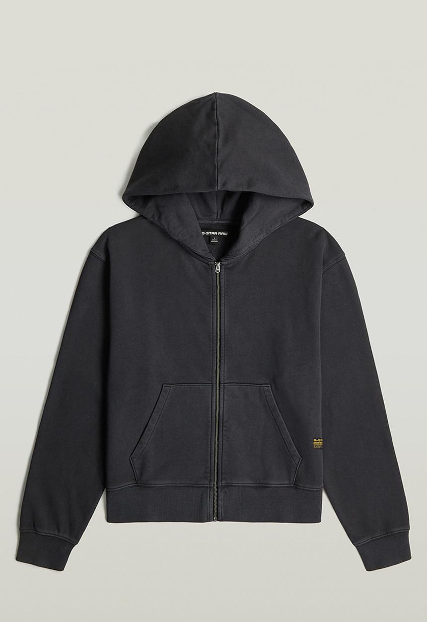 G-STAR - Washed hdd zip relaxed sw wmn - Dk black gd