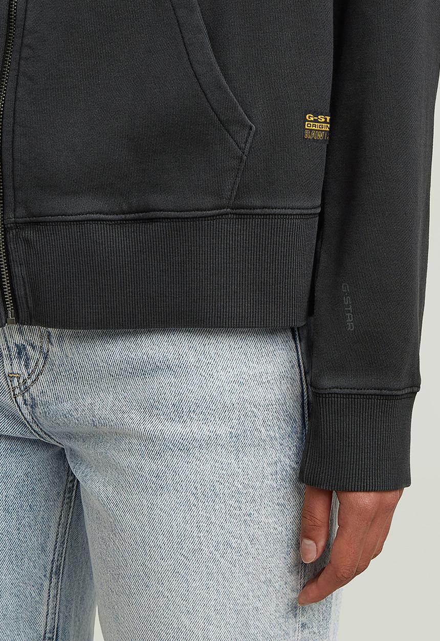 G-STAR - Washed hdd zip relaxed sw wmn - Dk black gd