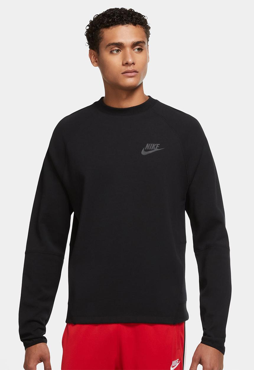Nike - NSW  Tech-Fleece Crew  Sweatshirt - Black/Black