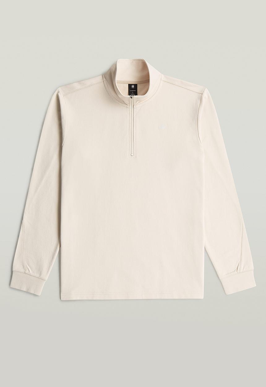 G-STAR - Tweeter Half Zip Long sleeve  - Whitebait