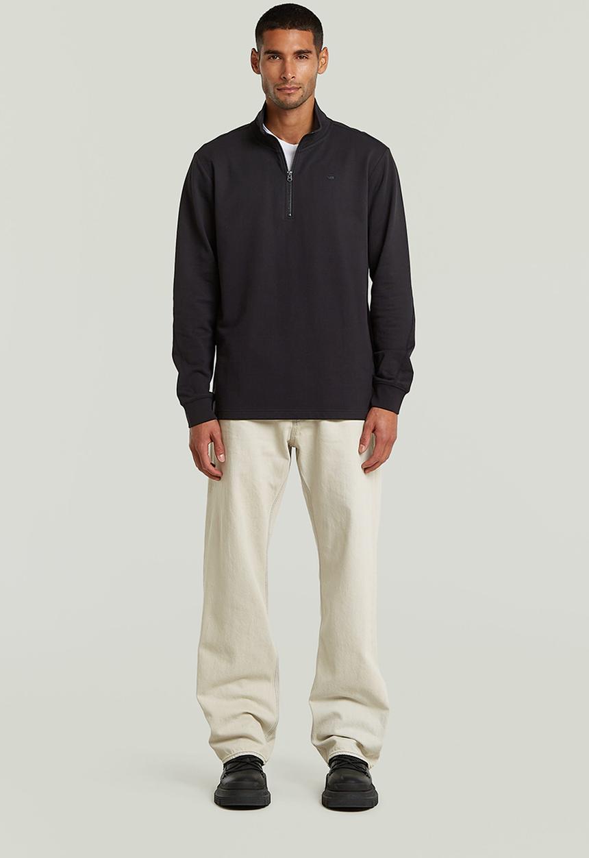 G-STAR - Tweeter Half Zip L\S - Dk Black