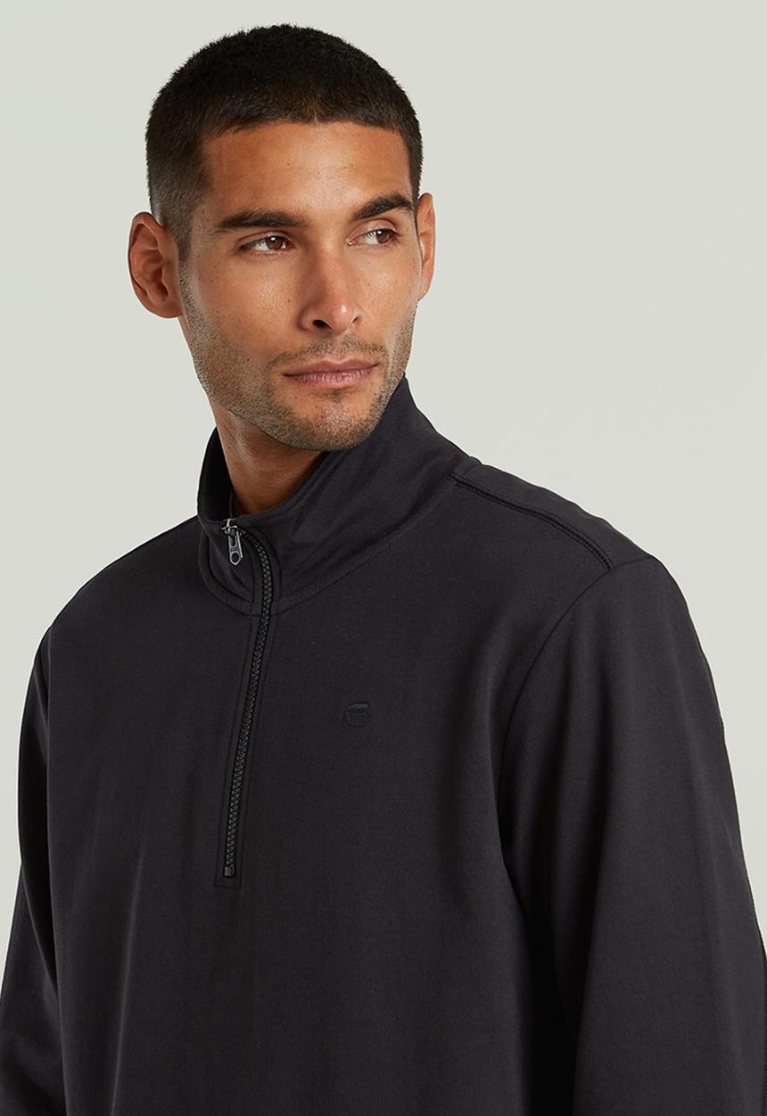 G-STAR - Tweeter Half Zip L\S - Dk Black