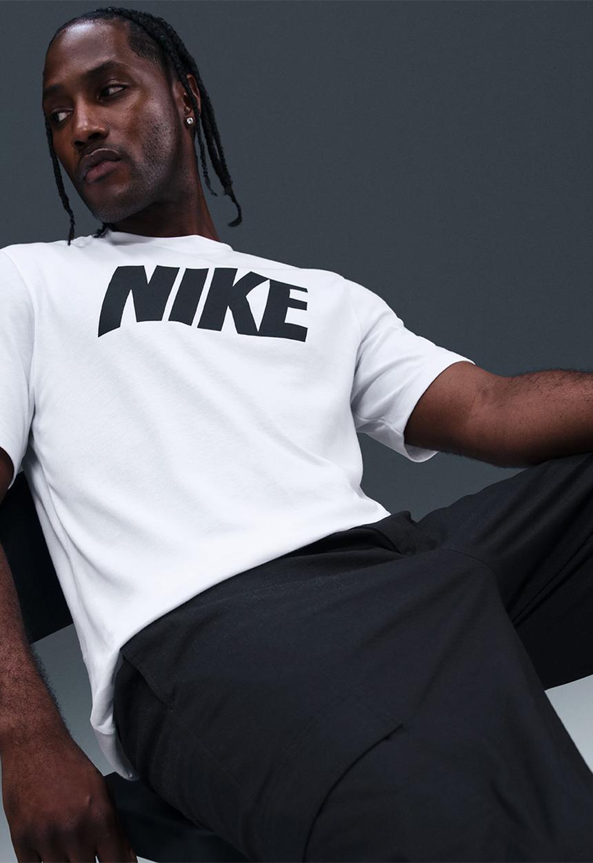 Nike - NSW Block1 Fs Tee - White/Black