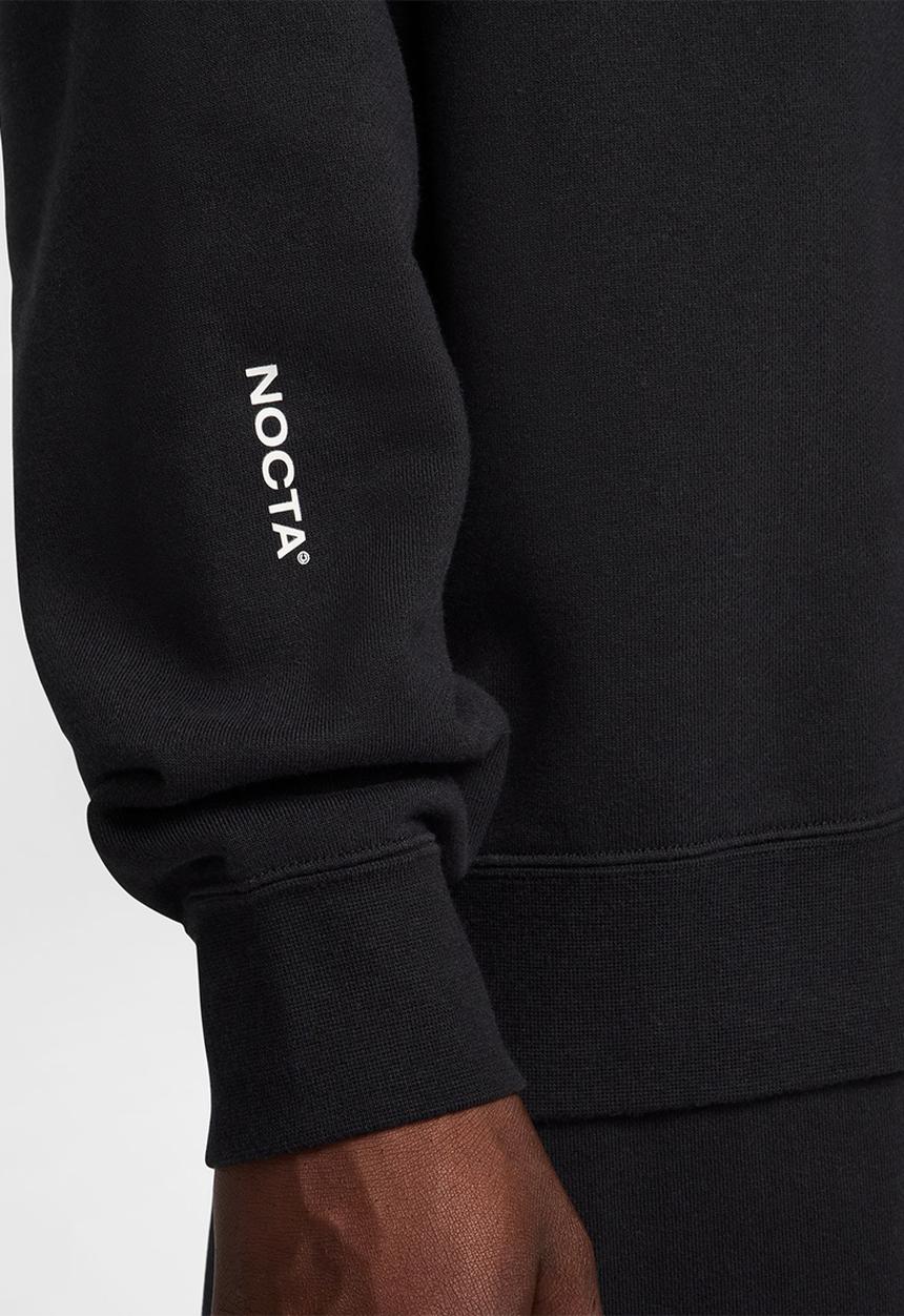 Nike - NOCTA  Fleece CS Crew Sweatshirt- Black/White