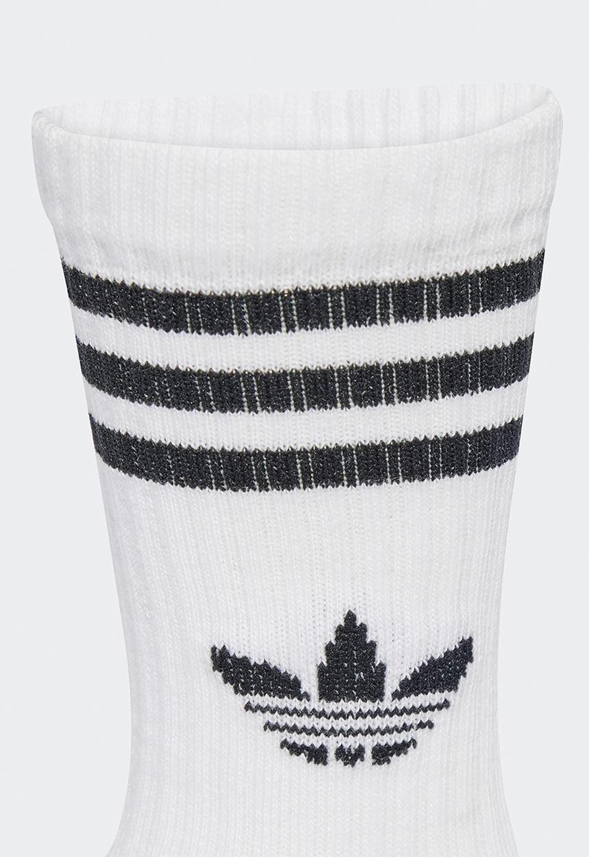 adidas Originals - Crew Sock 3 Pack - White & Black