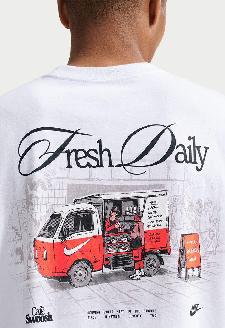 Nike - NSW Cafe Swoosh Van Tee - White
