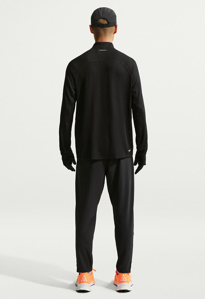 Nike - ACG Dri-FIT Mid-Layer 1/4-Zip Trail Running Top - Black/Smtwht