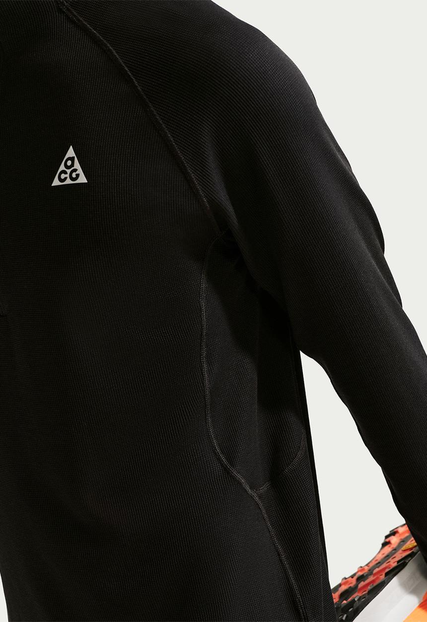 Nike - ACG Dri-FIT Mid-Layer 1/4-Zip Trail Running Top - Black/Smtwht