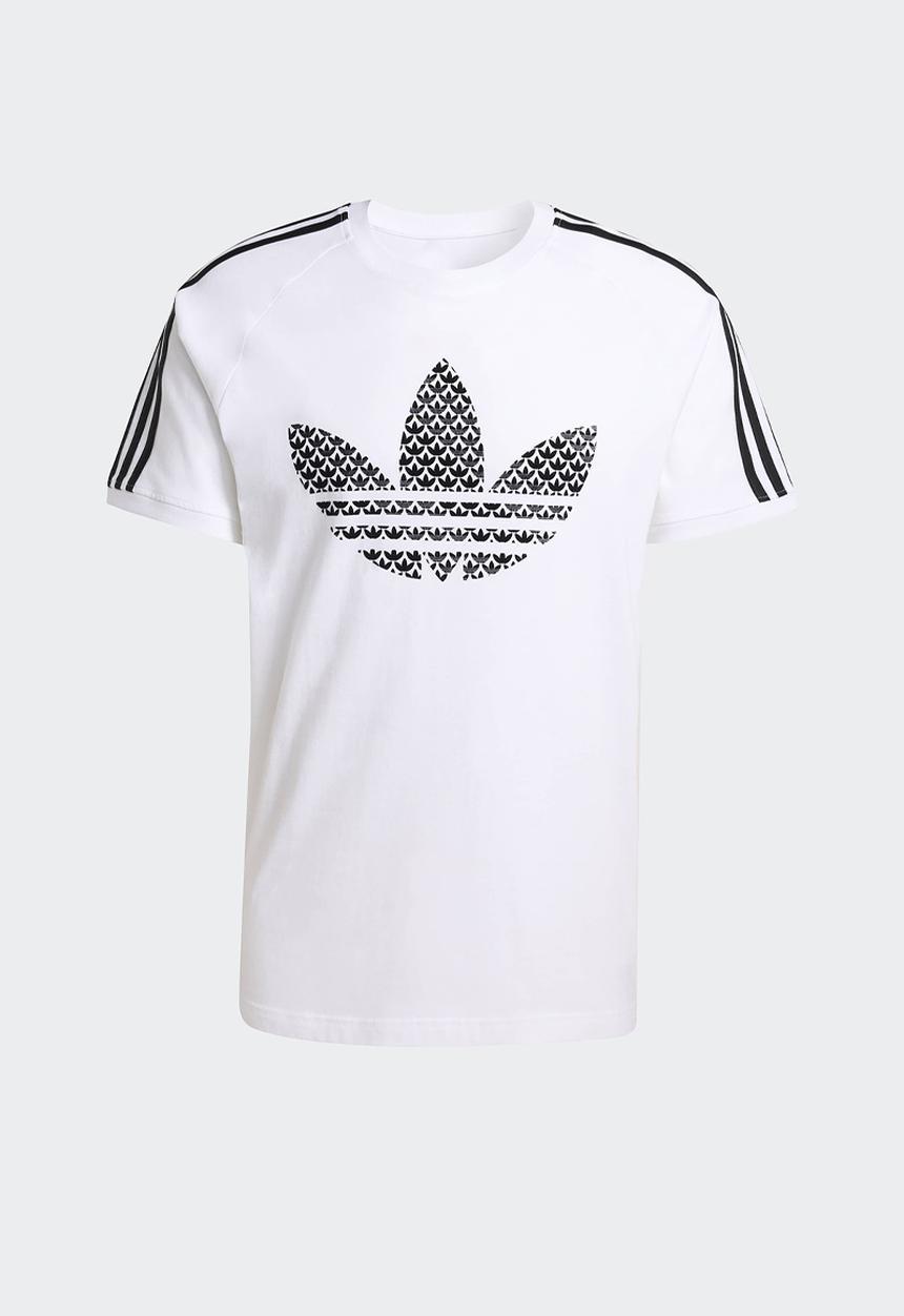adidas Originals - Monogram Infill  3Stripe Tee - White