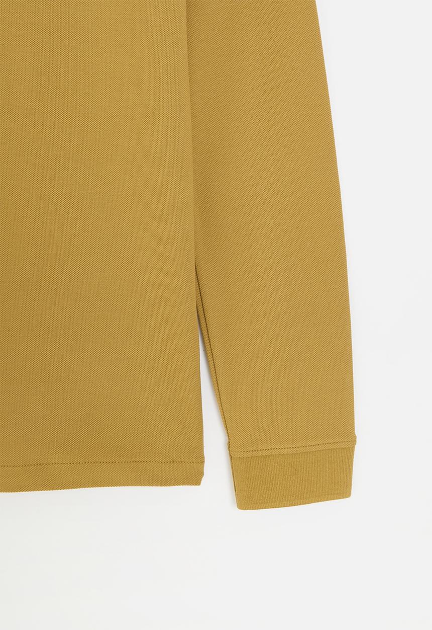 POLO - Boys robert long sleeve golfer - bronze 