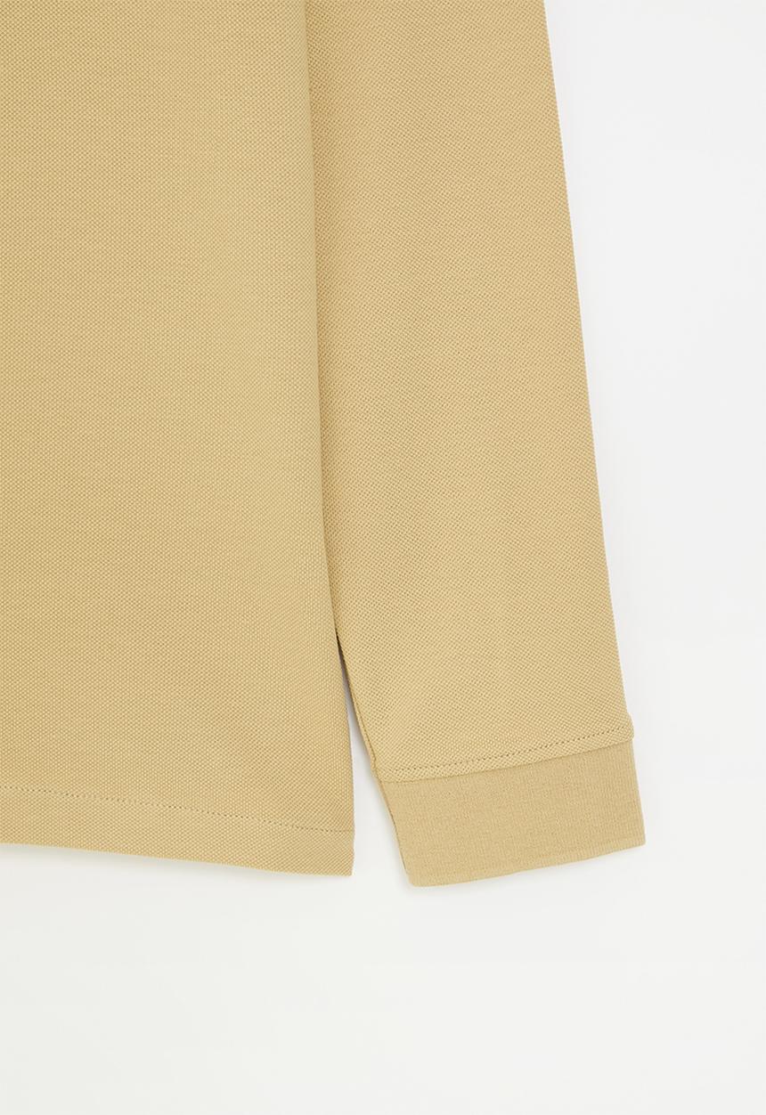 POLO - Boys robert long sleeve golfer - camel