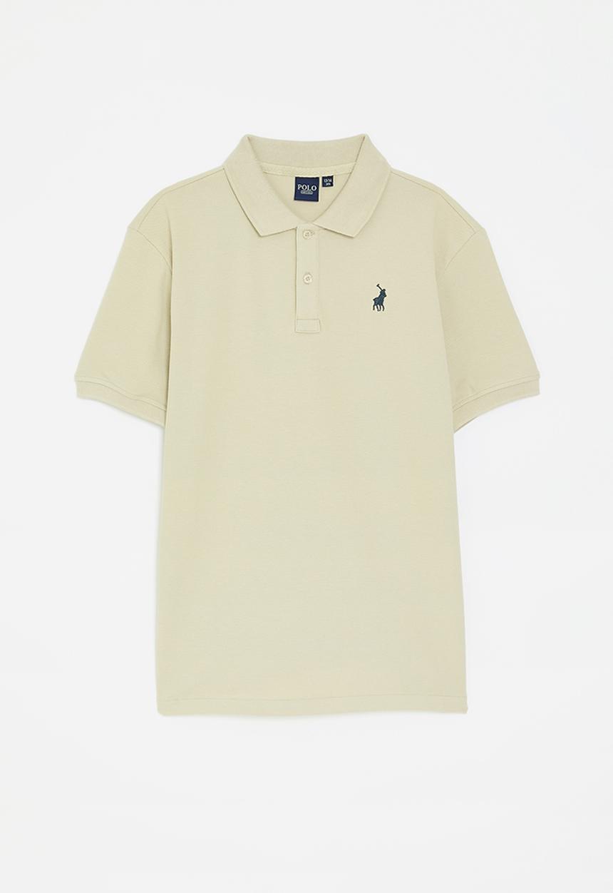 POLO - Boys austin short sleeve golfer - putty