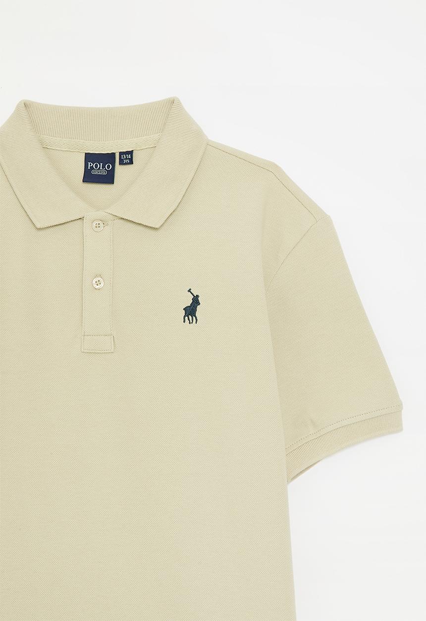 POLO - Boys austin short sleeve golfer - putty