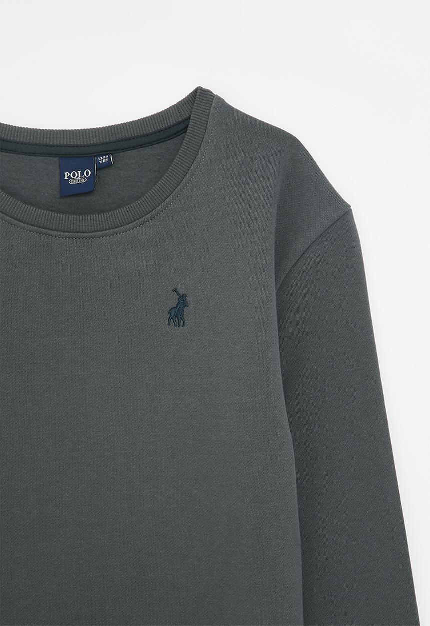POLO - Boys adrian sweater - gunmetal
