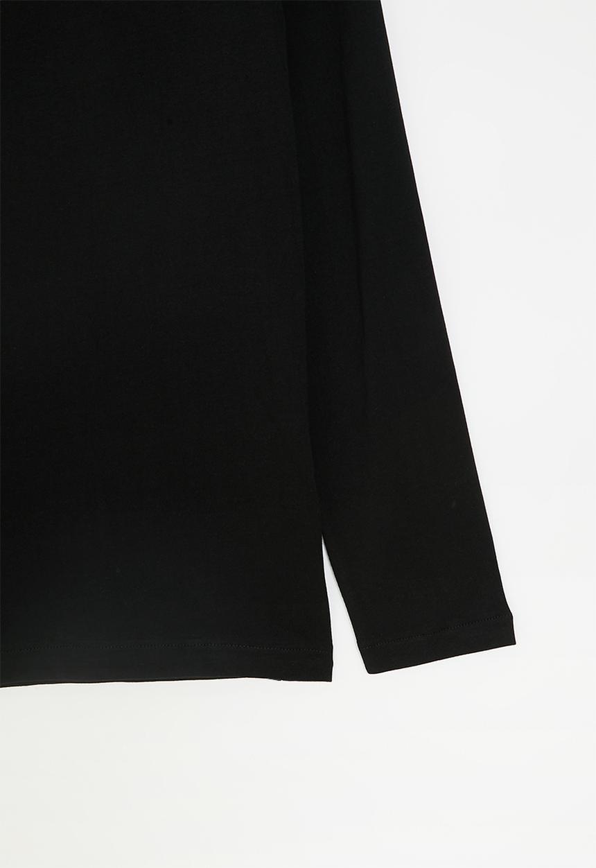 POLO - BOYS ASHTON LS TEE - BLACK