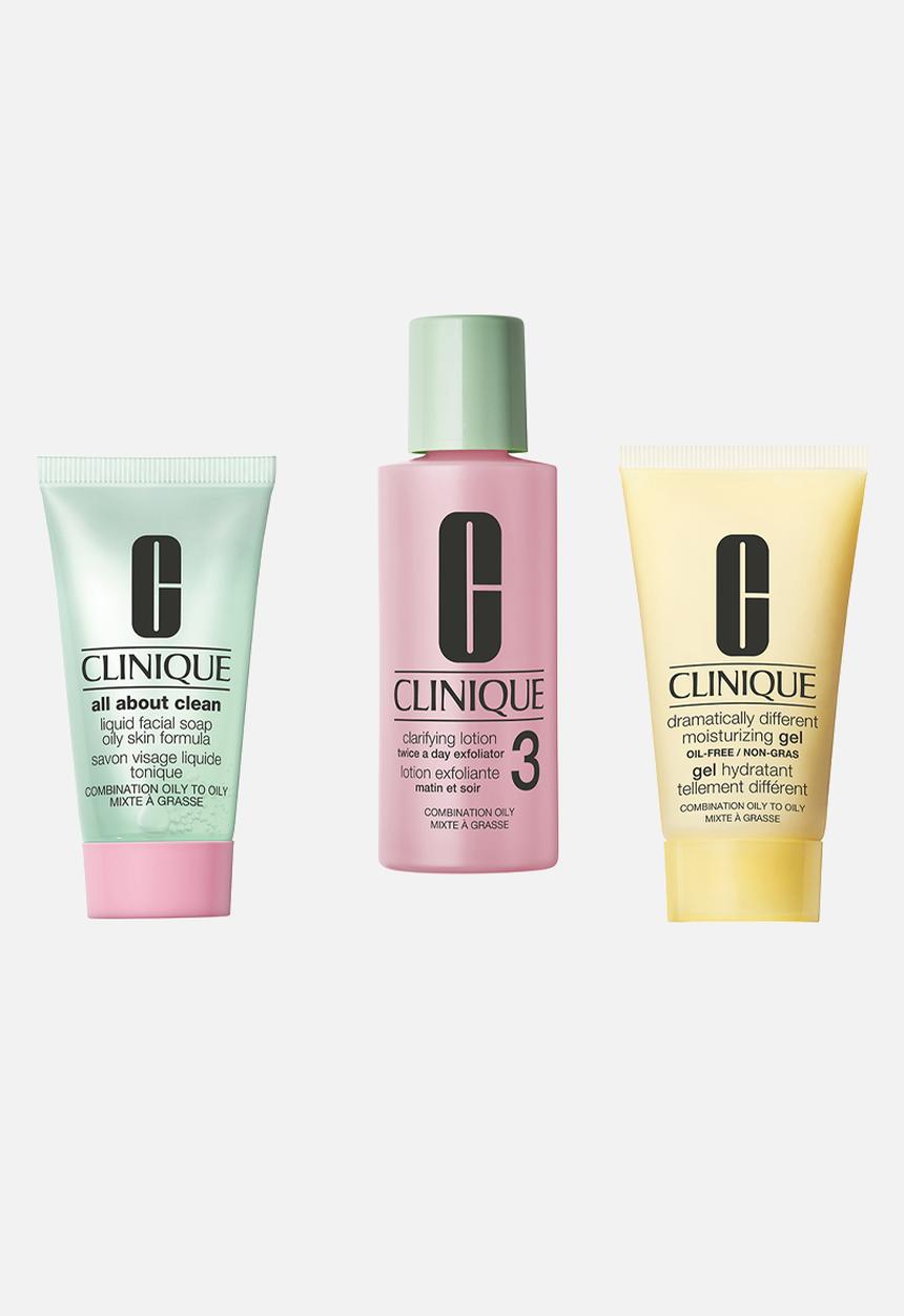 Clinique - Healthy Skin Routine: Mini 3-Step Kit For Combination Oily Skin