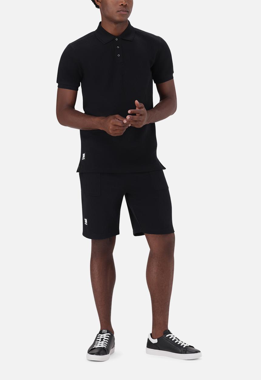 Steve Madden - Paul Jacquard Embossed Golfer - Black