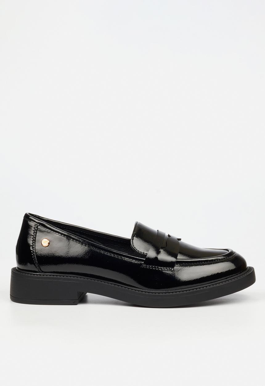 Miss Black - Poem 2 penny moc loafer - black