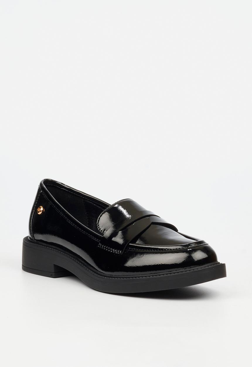 Miss Black - Poem 2 penny moc loafer - black