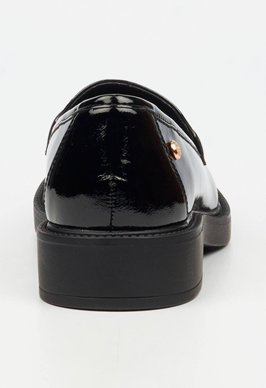 Miss Black - Poem 2 penny moc loafer - black