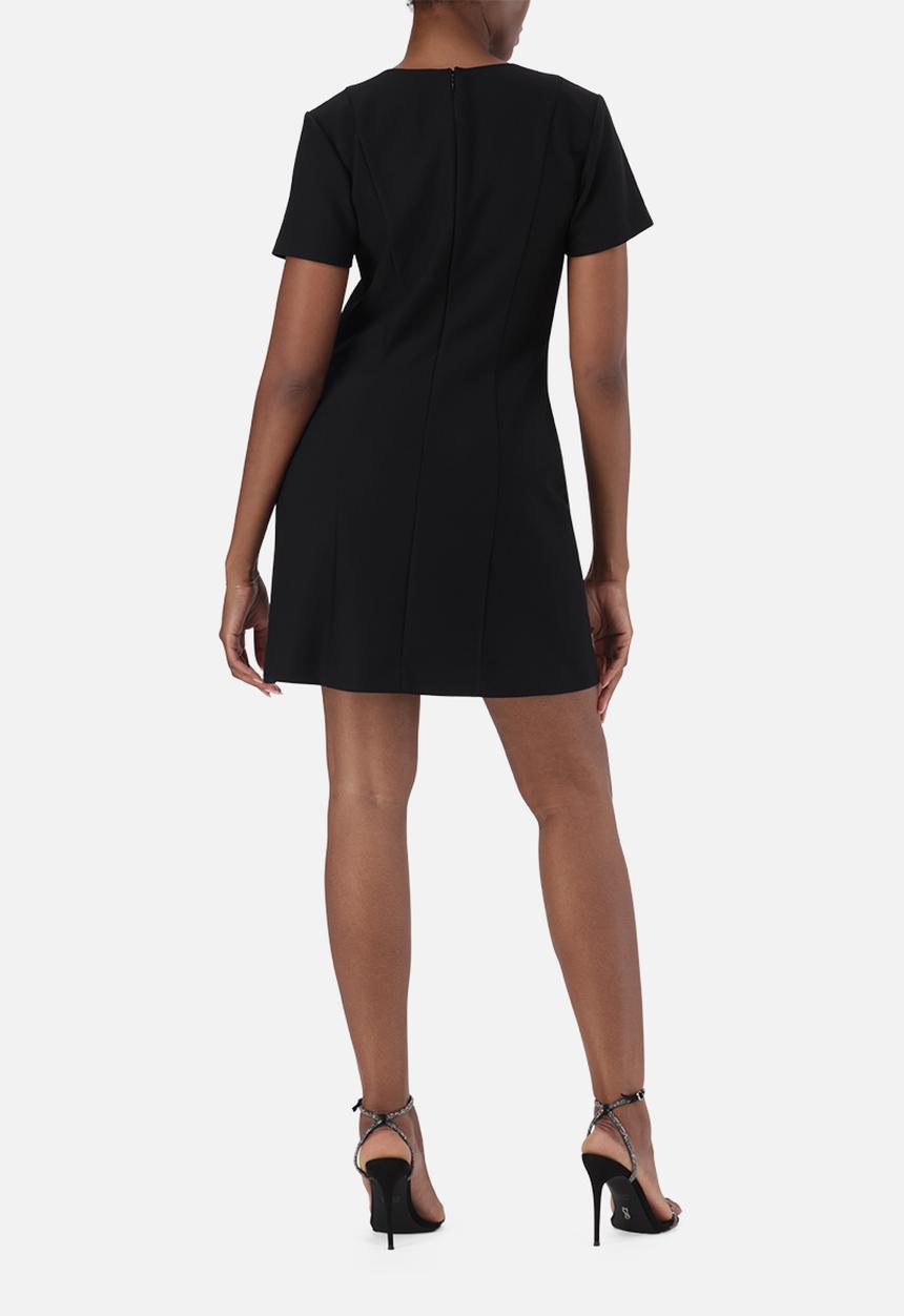 Steve Madden - Ladies maya short dress with buckles - black