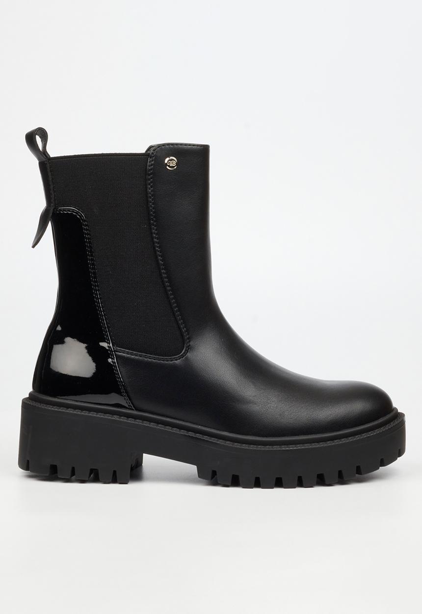 Miss Black - Mesa 1 chelsea chunky ankle boot - black