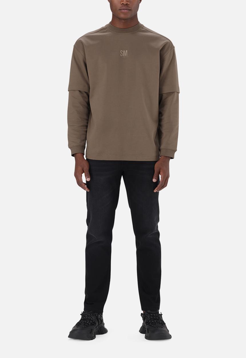 Steve Madden - Loki Longsleeve T-Shirt - Stone Gray