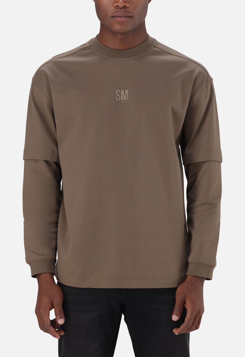Steve Madden - Loki Longsleeve T-Shirt - Stone Gray