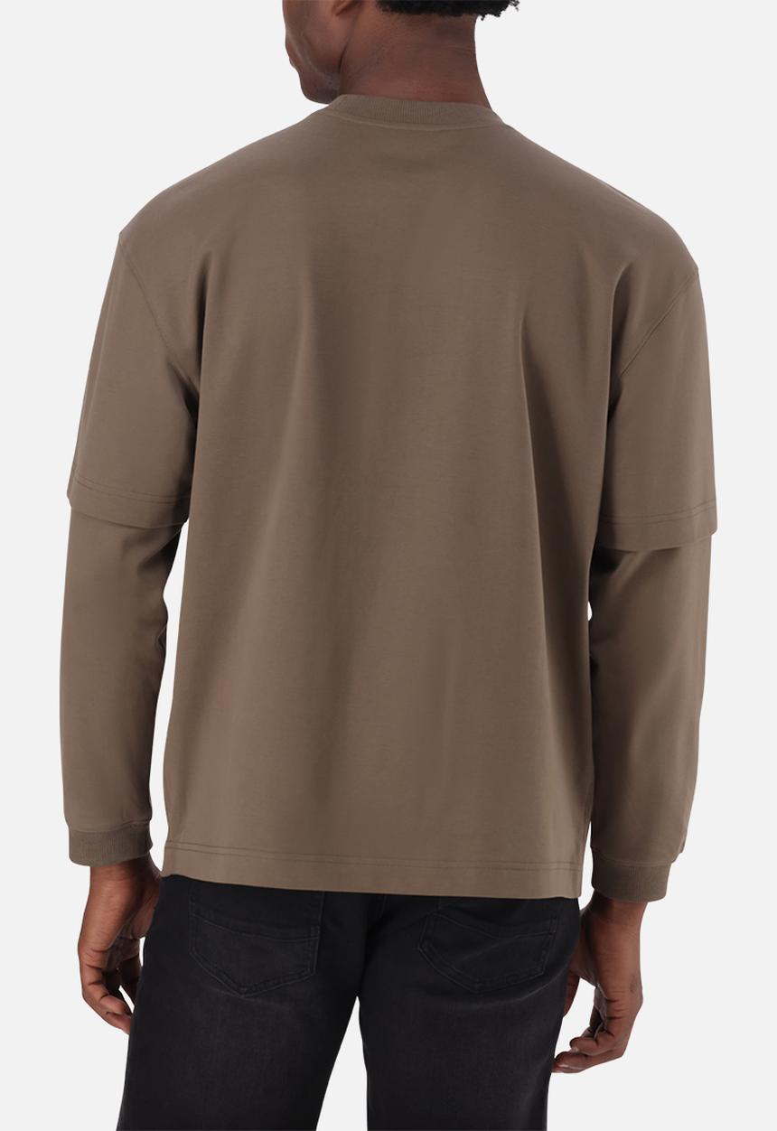 Steve Madden - Loki Longsleeve T-Shirt - Stone Gray