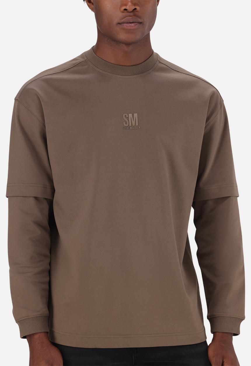 Steve Madden - Loki Longsleeve T-Shirt - Stone Gray