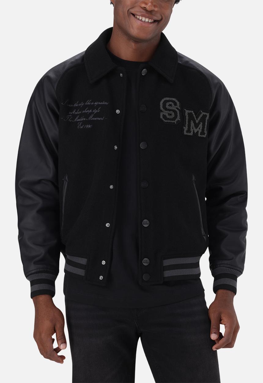 Steve Madden - Briggs Baseball Jacket - Black