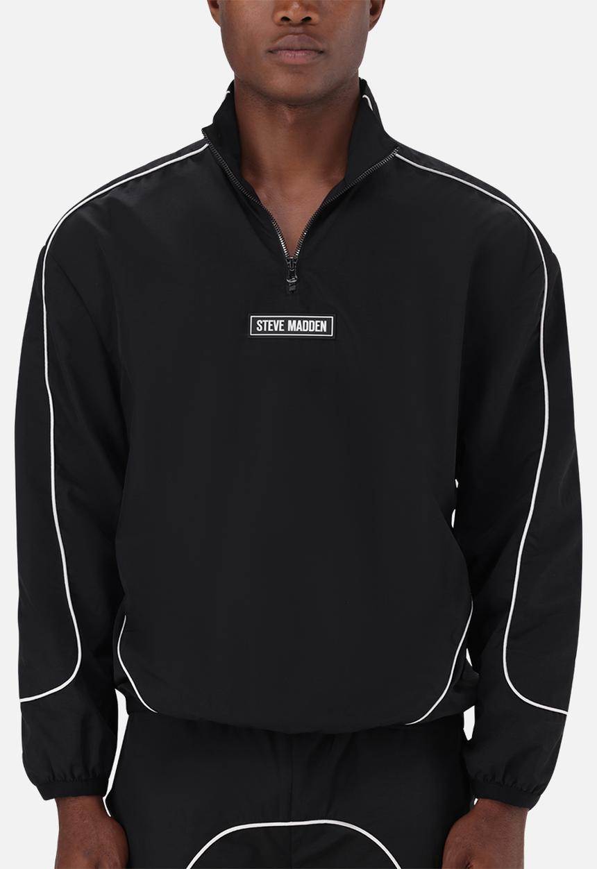 Steve Madden - Plato Piping Track Top - Black/White