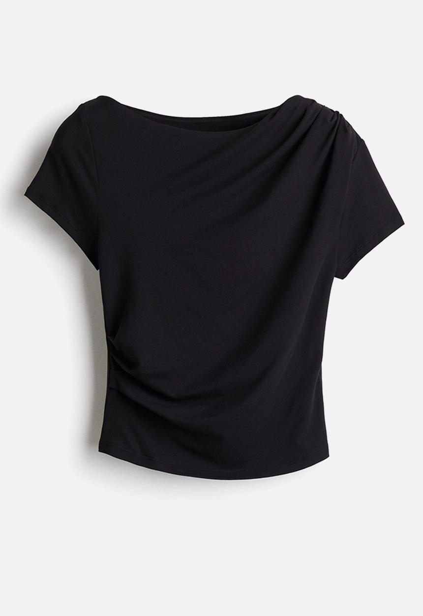 H&M - Draped top - black