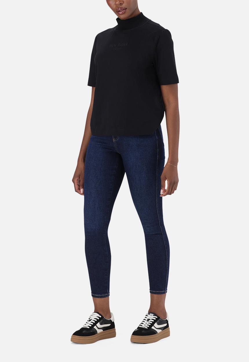 Steve Madden - Ladies kelly high neck t-shirt - black