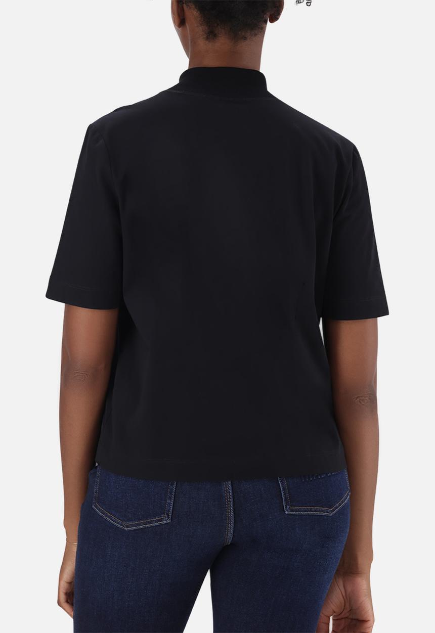 Steve Madden - Ladies kelly high neck t-shirt - black