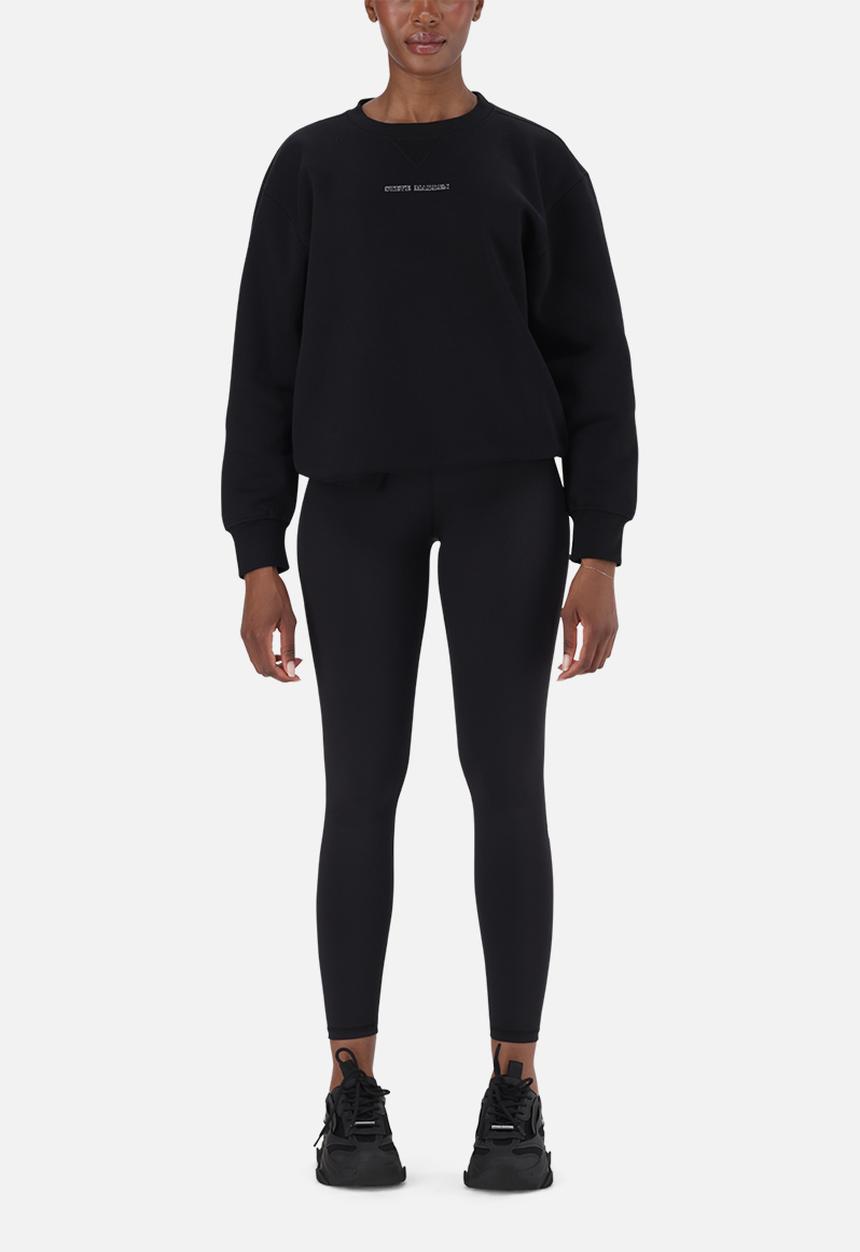 Steve Madden - Ladies cheryl regular crew neck sweat - black