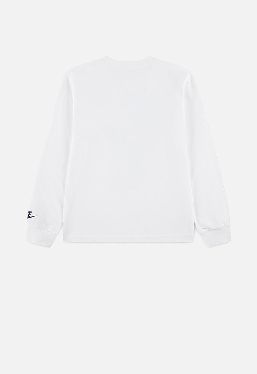 Nike - Nike club revealed long sleeve tee - white