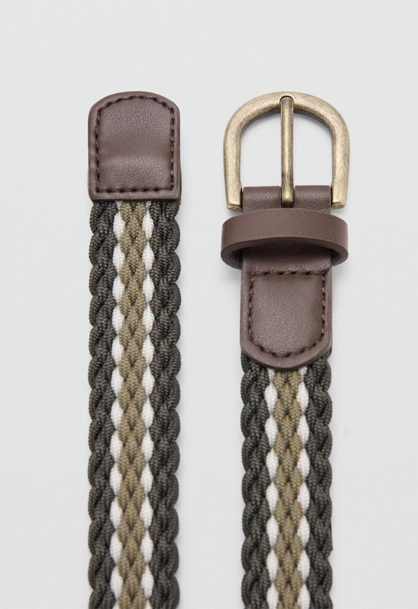MANGO - Cinturón - Khaki