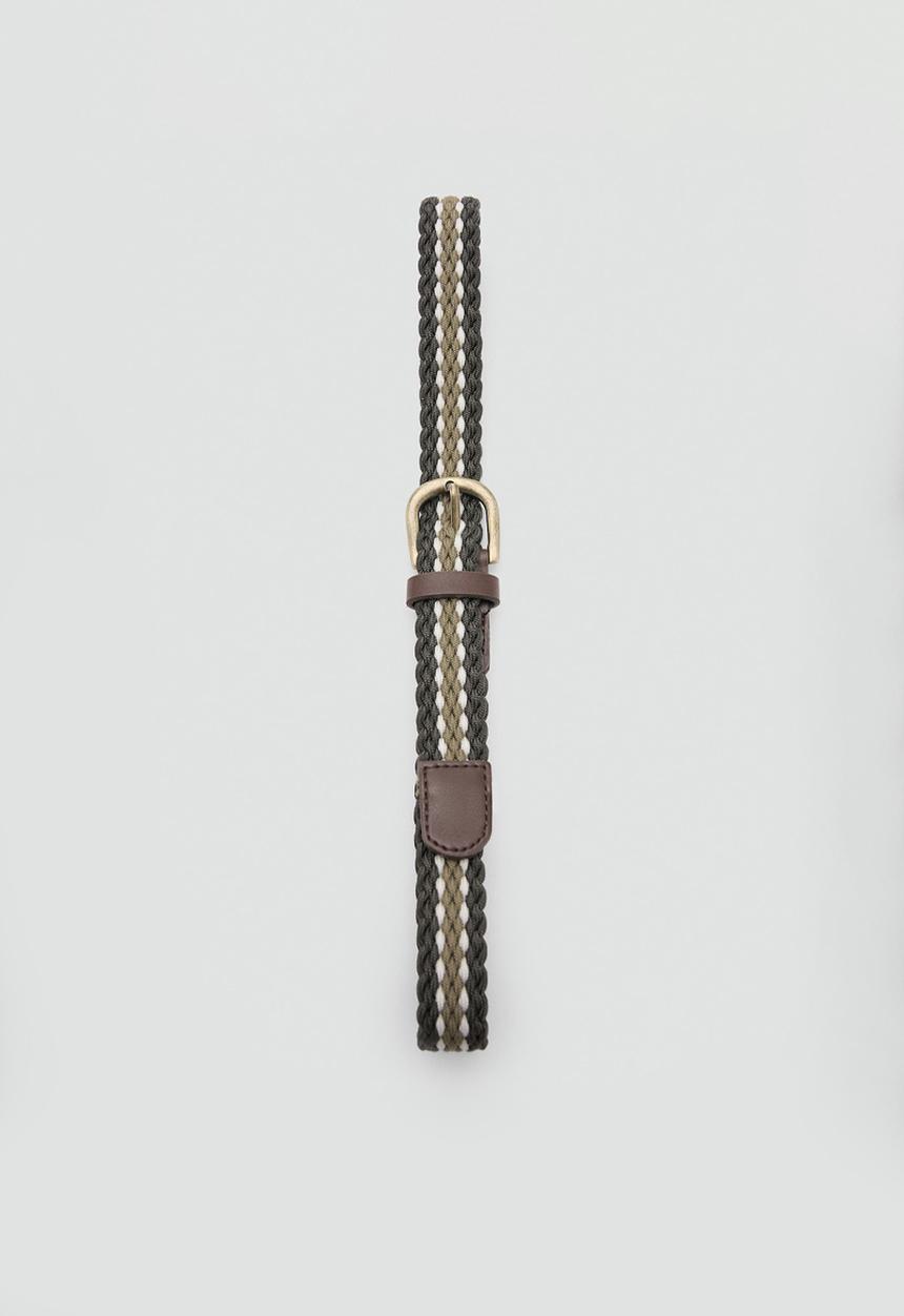 MANGO - Cinturón - Khaki